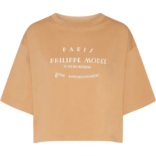 T-Shirts , Damen, Größe: M - Philippe Model - Modalova