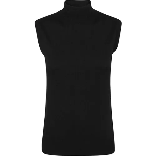 Wool Sleeveless Turtleneck Sweater , female, Sizes: XS, M - Max Mara - Modalova