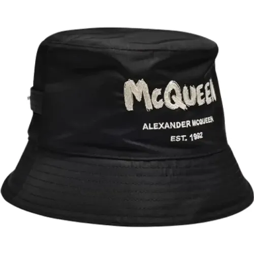 Fabric Bucket Hat , female, Sizes: ONE SIZE - alexander mcqueen - Modalova