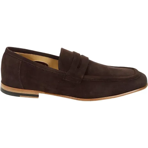 Suede Leather Moccasin with Padding , male, Sizes: 6 UK, 9 1/2 UK, 10 UK, 8 1/2 UK, 8 UK - Sturlini - Modalova