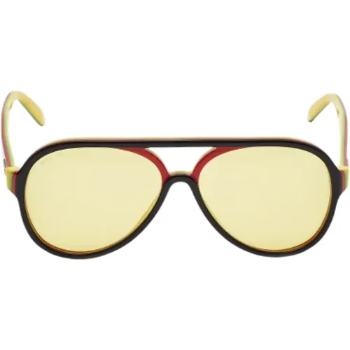 Pre-owned Acetate sunglasses , male, Sizes: ONE SIZE - Gucci Vintage - Modalova