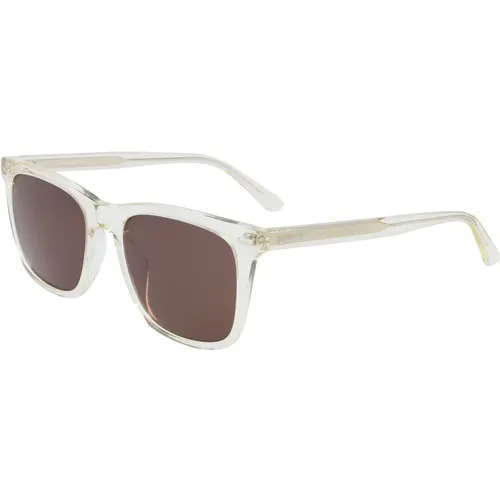 Crystal/ Sunglasses , male, Sizes: 53 MM - Calvin Klein - Modalova