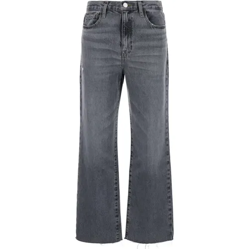 Knöchel Fray Graue Jeans , Damen, Größe: W30 - Frame - Modalova