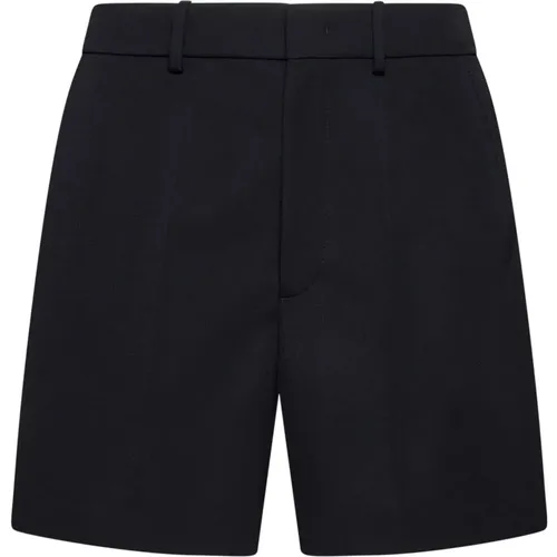 Schwarze Shorts Weiß/Blau Stil , Herren, Größe: M - Valentino - Modalova