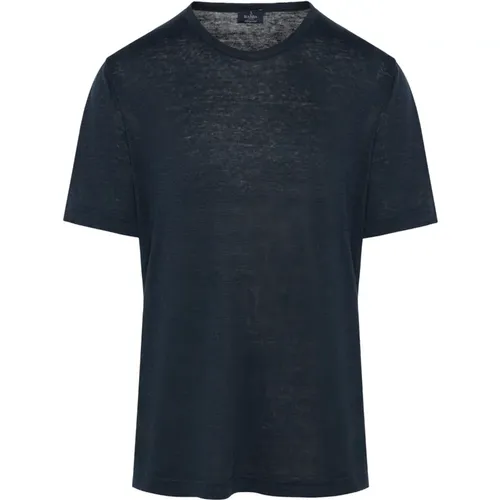 Linen t-shirt , male, Sizes: 2XL, L, M, XL, 3XL - Barba - Modalova