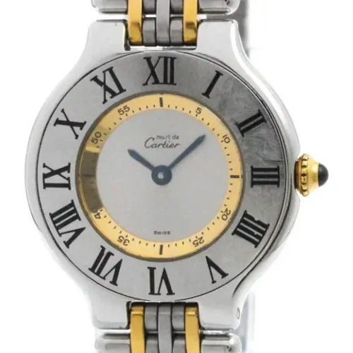 Pre-owned Stainless Steel watches , female, Sizes: ONE SIZE - Cartier Vintage - Modalova