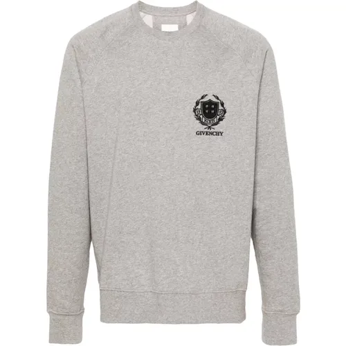 Crest slim fit sweatshirt , male, Sizes: L, XL - Givenchy - Modalova