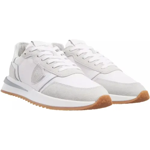 Niedrige Frau Mondial Blanc Sneakers - Philippe Model - Modalova