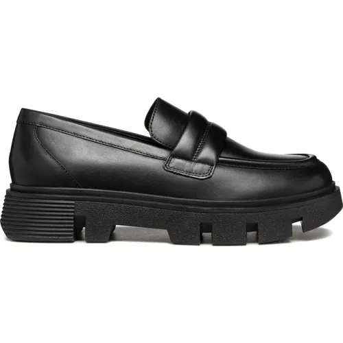 Womens Loafers D46Uac 00043 , female, Sizes: 3 UK, 8 UK, 6 UK, 5 UK, 7 UK, 4 UK - Geox - Modalova