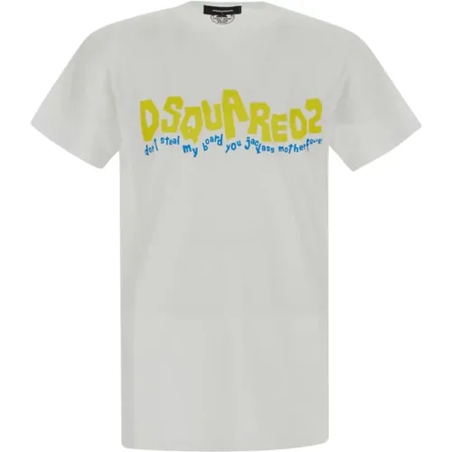 Winkendes Logo Coole T-Shirt , Herren, Größe: 3XL - Dsquared2 - Modalova