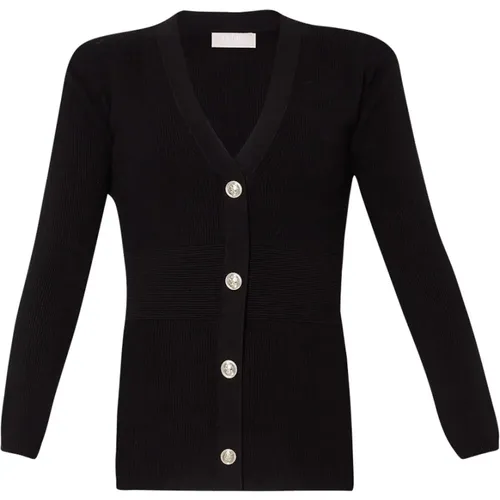 Schwarzes Cardigan Sweater Set , Damen, Größe: XS - Liu Jo - Modalova