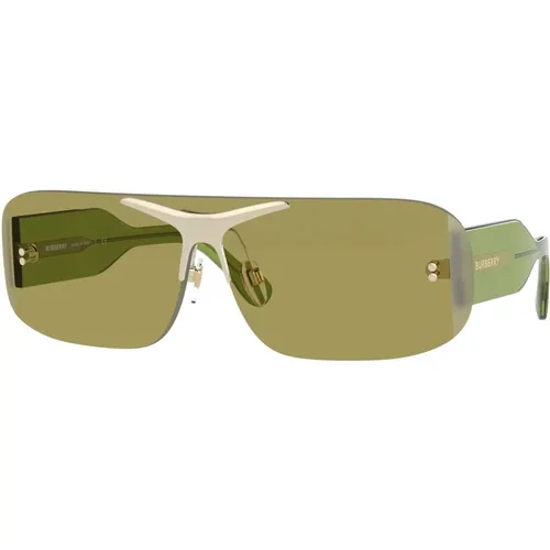BE 3123 Sunglasses in Pale Gold/ , female, Sizes: 60 MM - Burberry - Modalova