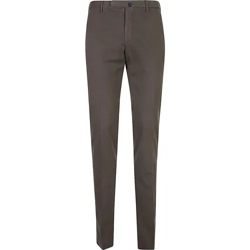 Dove Grey Cotton Trousers Regular Fit , male, Sizes: 2XL, L, XL, M, S - Incotex - Modalova