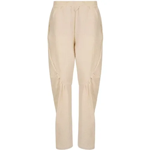 Slim-Fit Soft Grain Trousers , female, Sizes: XS, S, M - Takaturna - Modalova