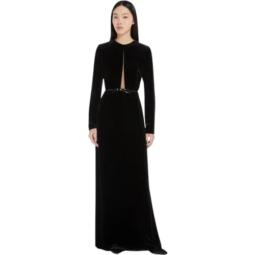 Samt langes Kleid - Array , Damen, Größe: XS - Max Mara - Modalova