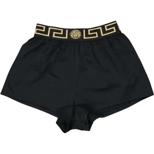 Medusa Greca Elastic Swim Shorts , female, Sizes: S - Versace - Modalova