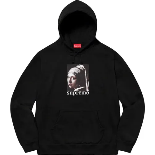 Limitierte Auflage Perlen Kapuzenpullover Schwarz , Herren, Größe: L - Supreme - Modalova