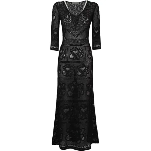 Floral Lace Knit Dress , female, Sizes: XS, S, M - D.Exterior - Modalova