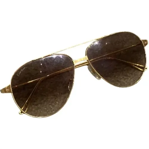 Pre-owned Acetate sunglasses , female, Sizes: ONE SIZE - Cartier Vintage - Modalova