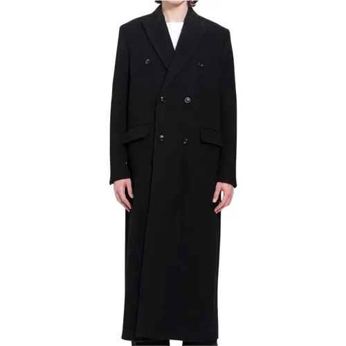 Wool Overcoat Double-Breasted Style , male, Sizes: L - Amiri - Modalova