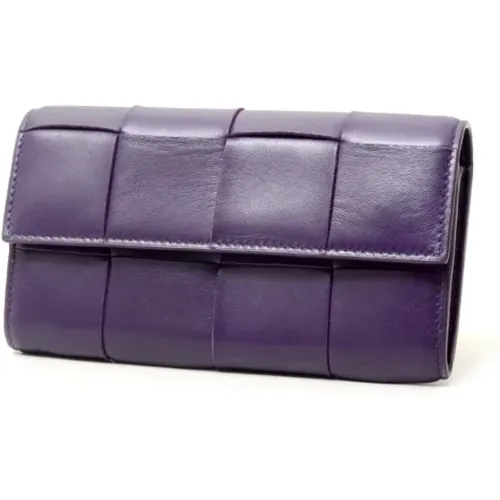 Pre-owned Leather wallets , female, Sizes: ONE SIZE - Bottega Veneta Vintage - Modalova