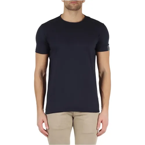 Baumwoll T-Shirt mit gesticktem Logo , Herren, Größe: XL - Replay - Modalova