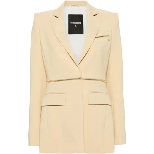 Desert Essential Zip Jacket , female, Sizes: 2XS, M, L - PATRIZIA PEPE - Modalova