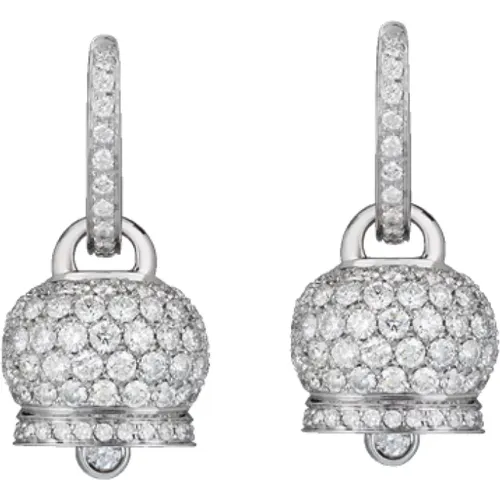 Bell Earrings in Gold with 3.08 CT Diamond , female, Sizes: ONE SIZE - Chantecler - Modalova