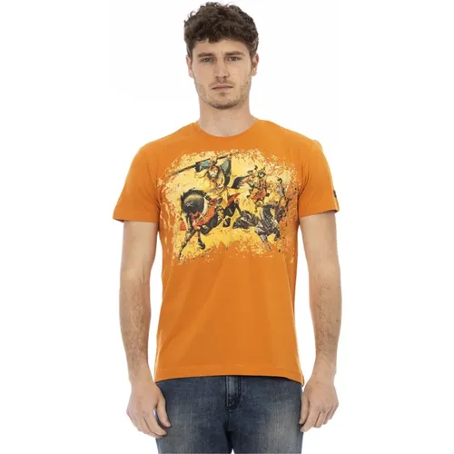 Casual T-Shirt mit Rundhalsausschnitt , Herren, Größe: S - Trussardi - Modalova