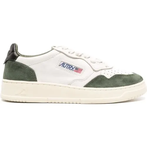 Waldgrüne Ledersneakers Autry - Autry - Modalova