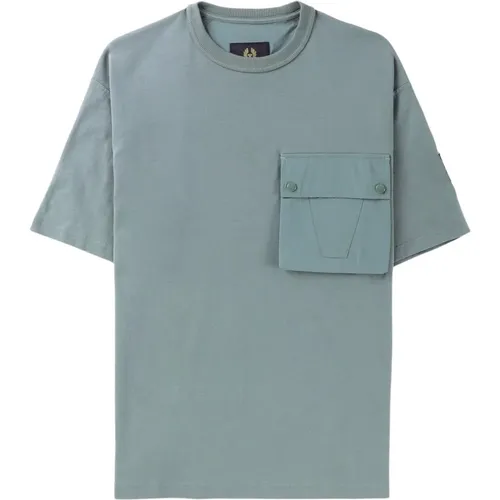 Castmaster T-Shirt Mineral , male, Sizes: S - Belstaff - Modalova