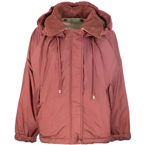 Wendbare Windjacke Kamel-Seidenmischung - Max Mara - Modalova