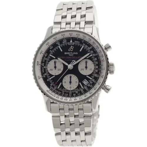 Pre-owned Stainless Steel watches , male, Sizes: ONE SIZE - Breitling Pre-owned - Modalova