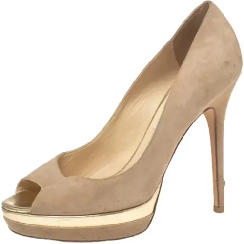 Pre-owned Suede heels , female, Sizes: 5 UK - Jimmy Choo Pre-owned - Modalova