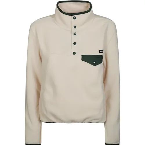 Button Pocket Sweatshirt , female, Sizes: S, M, XS - Sporty & Rich - Modalova