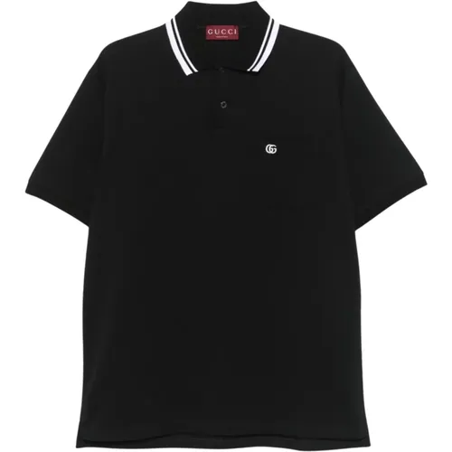 Schwarze Polo T-Shirts und Polos , Herren, Größe: M - Gucci - Modalova