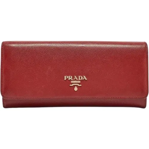 Pre-owned Leather wallets , female, Sizes: ONE SIZE - Prada Vintage - Modalova