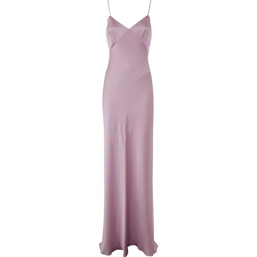 Lilac Silk Maxi Dress - Selce Bridal Collection , female, Sizes: M - Max Mara - Modalova