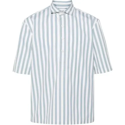 Stilvolles Polo-Shirt,Tokyo Hemd Braun,Ivory/Brown Polo Shirt - Lardini - Modalova