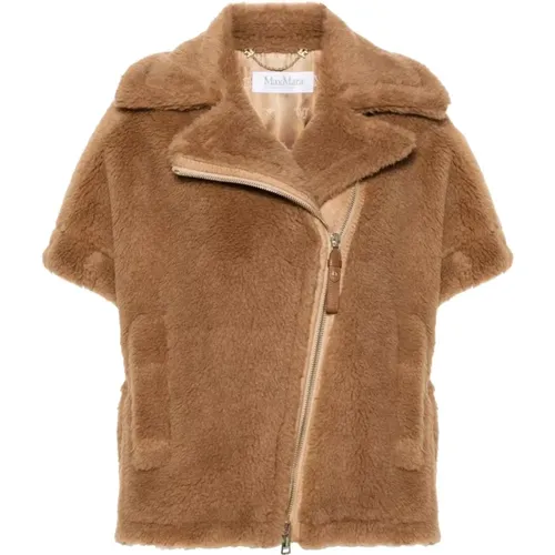 Shearling Coat Newmanto Style , female, Sizes: S - Max Mara - Modalova