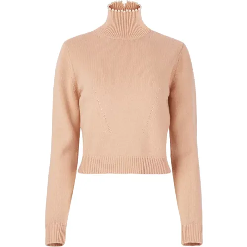 Perlenbesetzter Rollkragenpullover in , Damen, Größe: S - Nina Ricci - Modalova