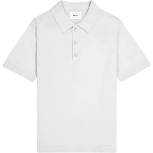 Creme Polo Shirt Randy Modell , Herren, Größe: L - NN07 - Modalova