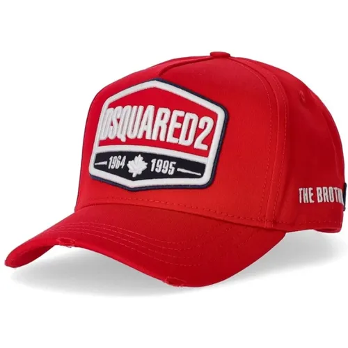 Rote Logo Baseballkappe Dsquared2 - Dsquared2 - Modalova