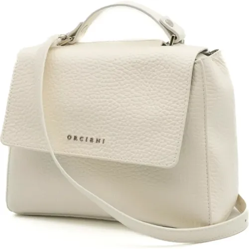 Weiche Weiße Sveva Handtasche , Damen, Größe: ONE Size - Orciani - Modalova