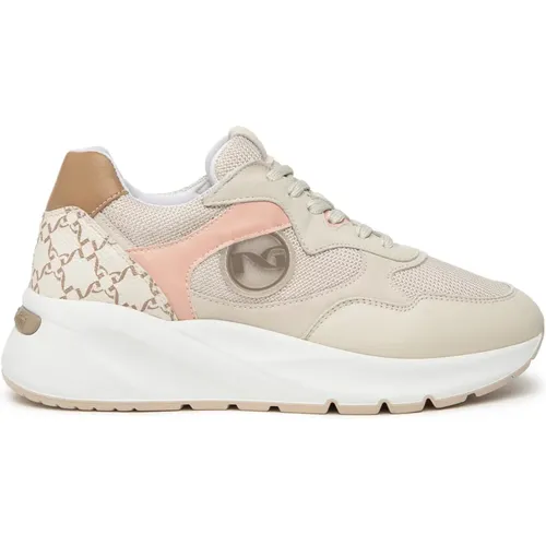 Nero Giardini Sneakers Ivory , female, Sizes: 3 UK - Nerogiardini - Modalova