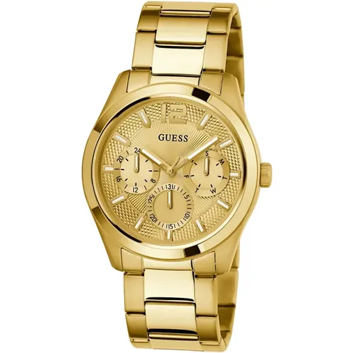 Atlas Gold Chronograph Watch , male, Sizes: ONE SIZE - Guess - Modalova