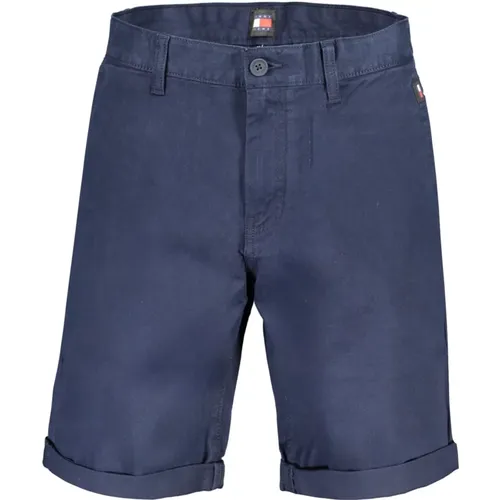 Blaue Herren Shorts Slim Fit Bestickt - Tommy Hilfiger - Modalova