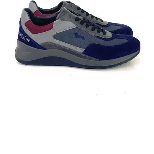 Multicolor Leather Sneaker with EVA Sole , male, Sizes: 11 UK - Harmont & Blaine - Modalova