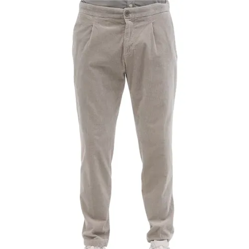 Graue Cordhose mit Kordelzug , Herren, Größe: L - At.P.Co - Modalova