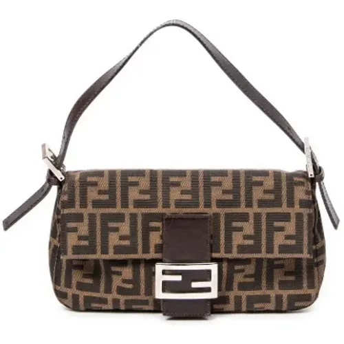 Pre-owned Canvas shoulder-bags , female, Sizes: ONE SIZE - Fendi Vintage - Modalova